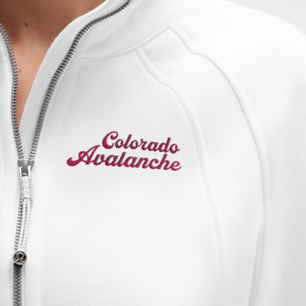 Colorado Avalanche - lululemon Women's Long Scuba Oversized Half-Zip Funnel Neck White