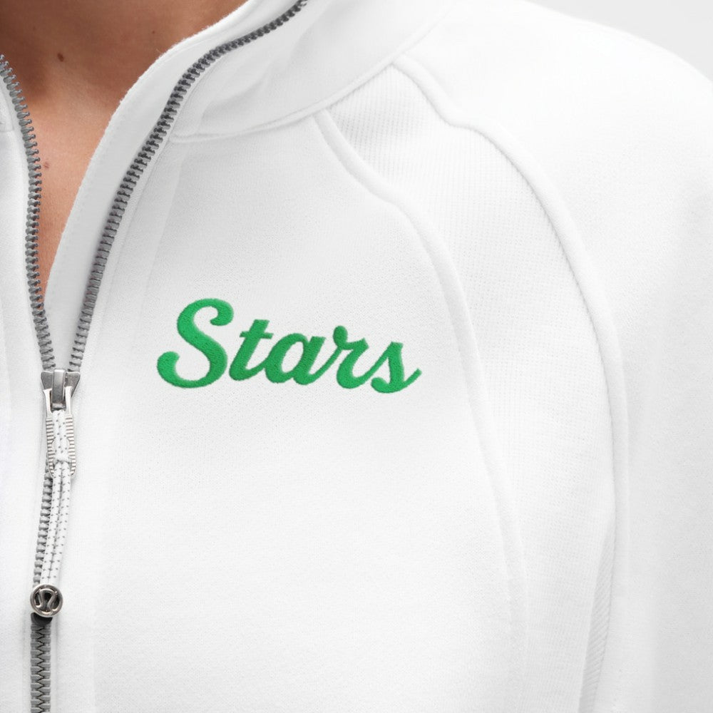 Dallas Stars - lululemon Women's Long Scuba Oversized Half-Zip Funnel Neck White