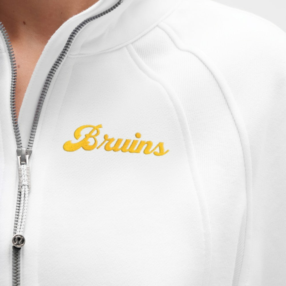 Boston Bruins lululemon Women's Long Scuba Oversized Half-Zip Funnel Neck White