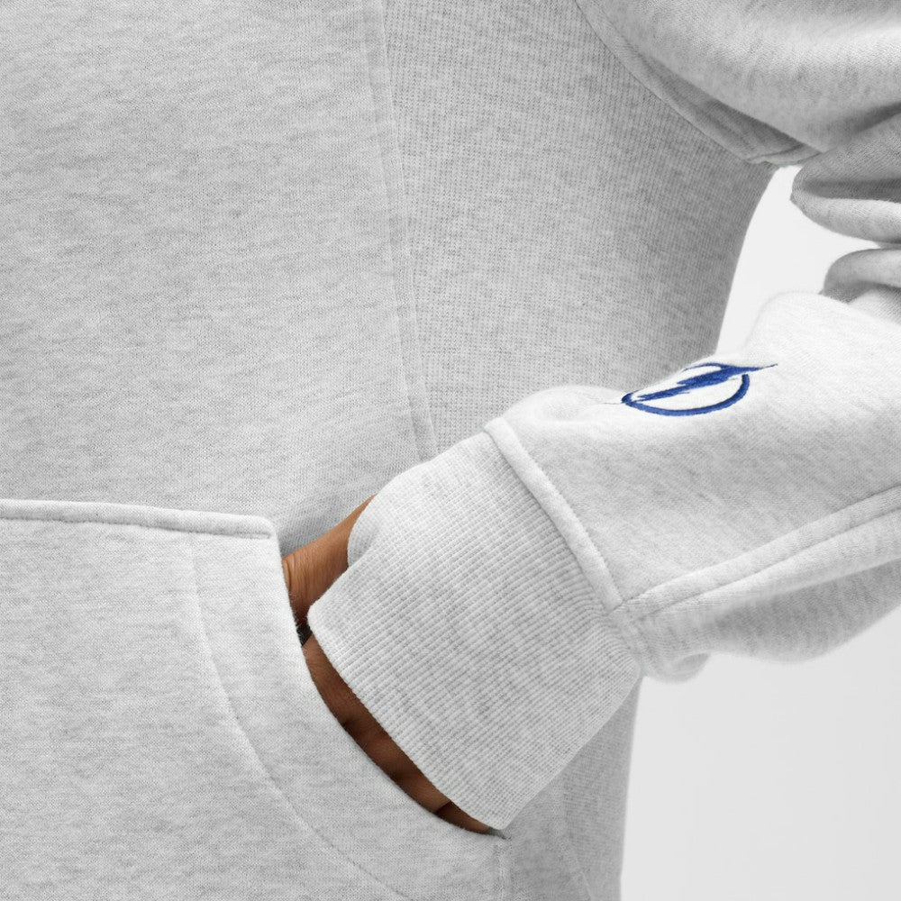 Tampa Bay Lightning - lululemon Women's Long Scuba Oversized Half-Zip Funnel Neck Heathered Core Ultra Light Grey