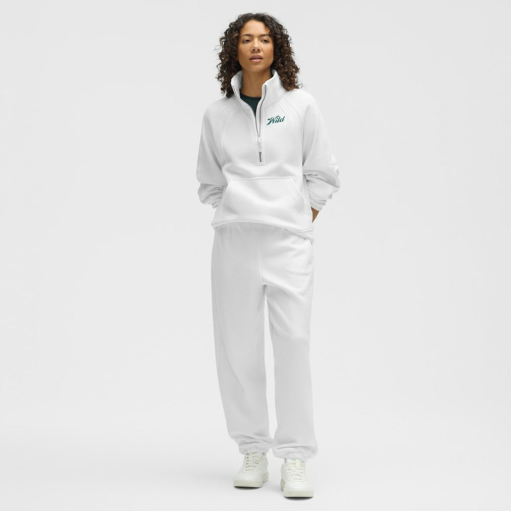 Minnesota Wild - lululemon Women's Long Scuba Oversized Half-Zip Funnel Neck White