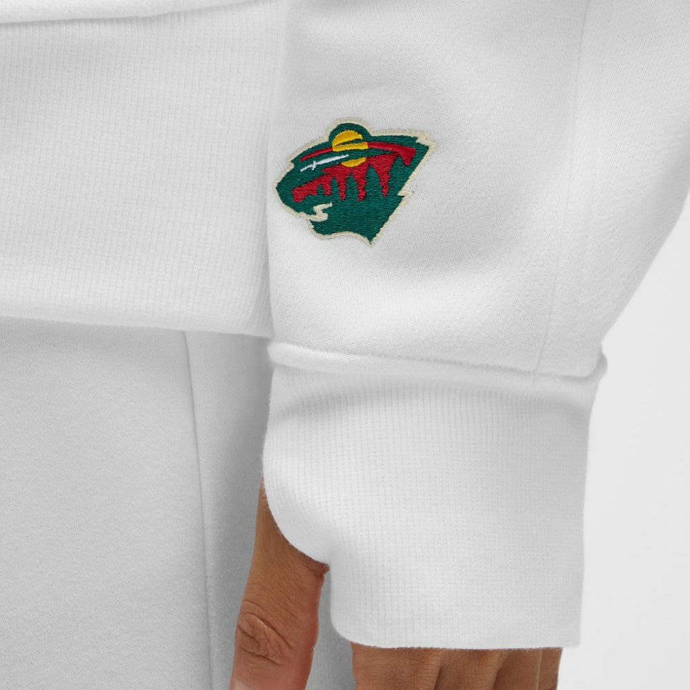 Minnesota Wild - lululemon Women's Long Scuba Oversized Half-Zip Funnel Neck White