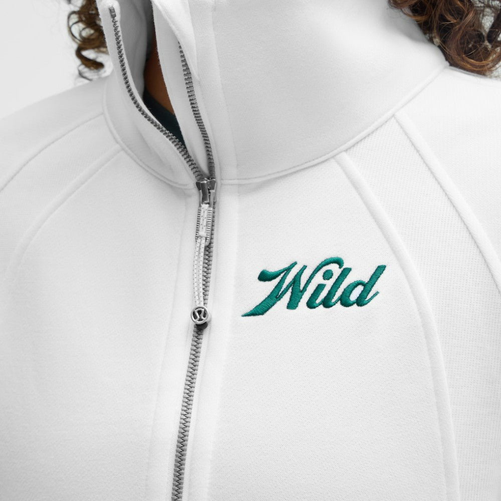 Minnesota Wild - lululemon Women's Long Scuba Oversized Half-Zip Funnel Neck White