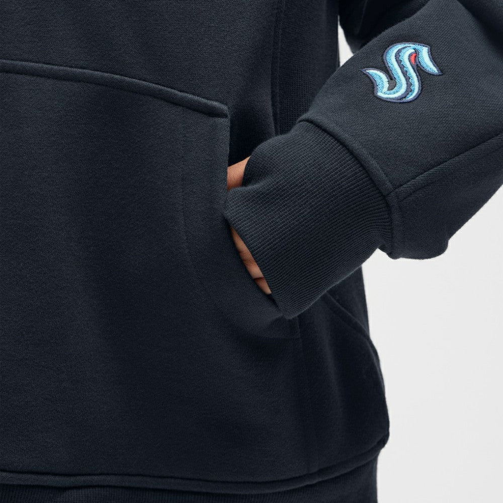 Seattle Kraken lululemon Women's Long Scuba Oversized Half-Zip Funnel Neck True Navy