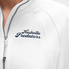 Nashville Predators - lululemon Women's Long Scuba Oversized Half-Zip Funnel Neck White