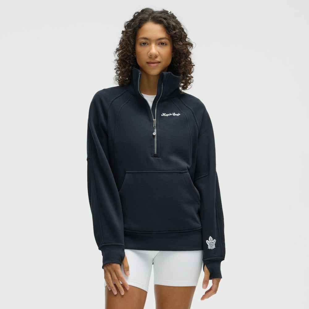 Toronto Maple Leafs - lululemon Women's Long Scuba Oversized Half-Zip Funnel Neck True Navy