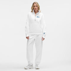 St. Louis Blues - lululemon Women's Long Scuba Oversized Half-Zip Funnel Neck White