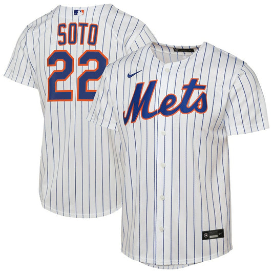 Juan Soto New York Mets Nike Youth Home Replica Player Jersey - White | MLB Jerseys