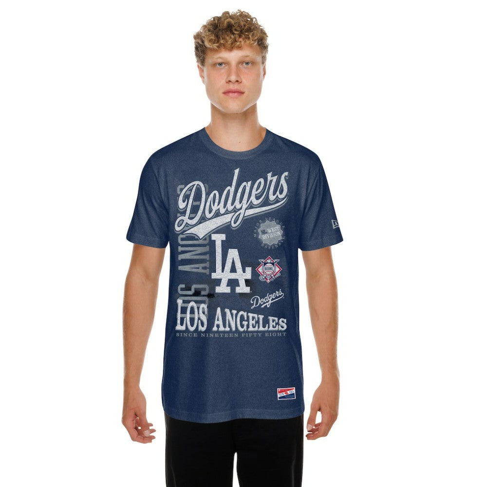 Los Angeles Dodgers New Era  Oversized Throwback Distressed T-Shirt Online