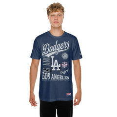 Los Angeles Dodgers New Era  Oversized Throwback Distressed T-Shirt Online