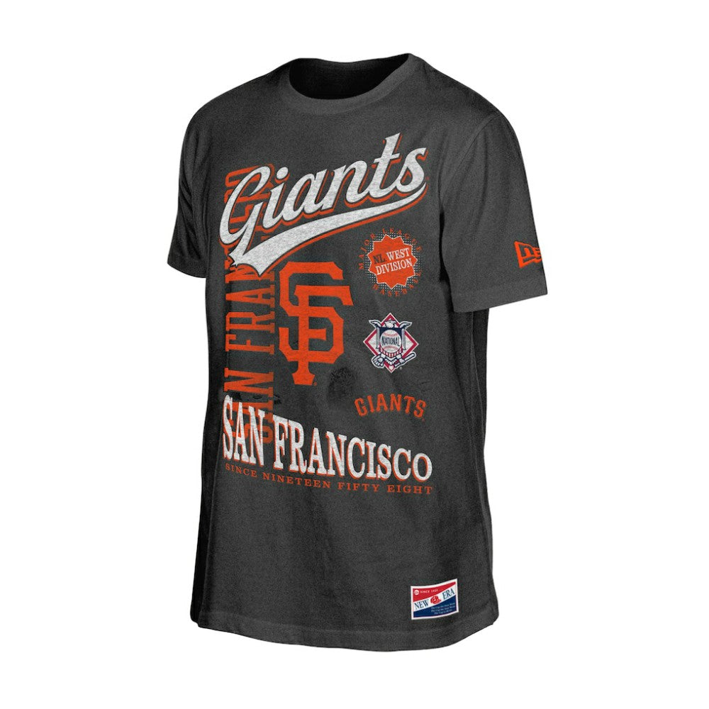 San Francisco Giants New Era  Oversized Throwback Distressed T-Shirt Clearance