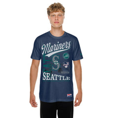 Seattle Mariners New Era  Oversized Throwback Distressed T-Shirt Clearance
