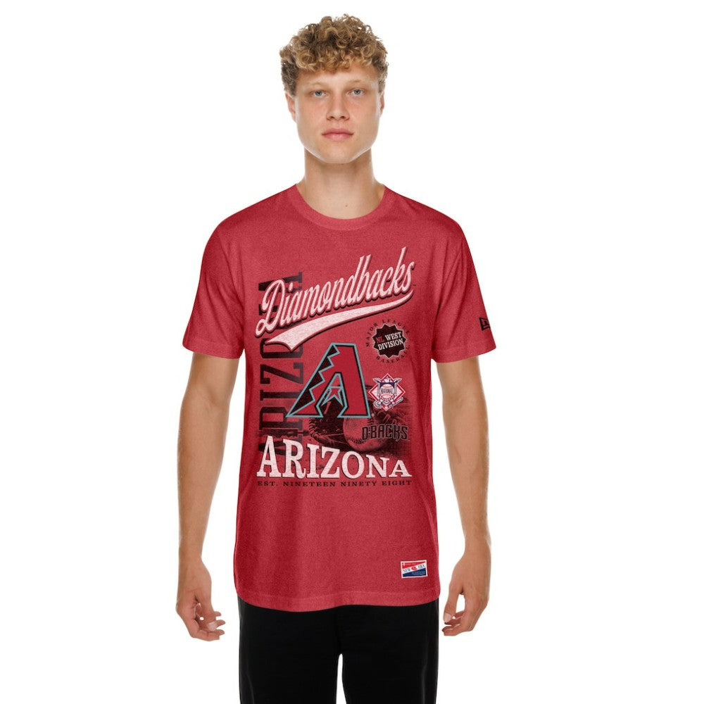 Arizona Diamondbacks New Era  Oversized Throwback Distressed T-Shirt Clearance