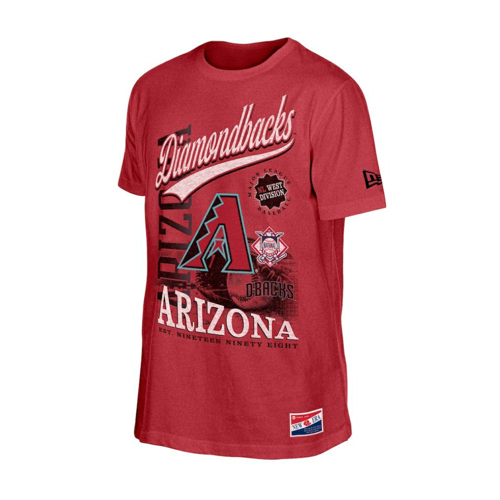 Arizona Diamondbacks New Era  Oversized Throwback Distressed T-Shirt Clearance