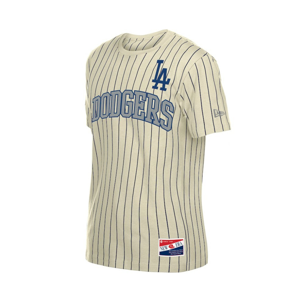 Los Angeles Dodgers New Era Throwback Meshback Pinstripe T-Shirt Sale