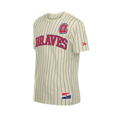 Atlanta Braves New Era Throwback Meshback Pinstripe T-Shirt discount