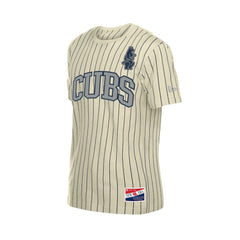 Chicago Cubs New Era Throwback Meshback Pinstripe T-Shirt Sale