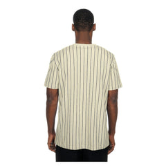 Detroit Tigers New Era Throwback Meshback Pinstripe T-Shirt On Sale