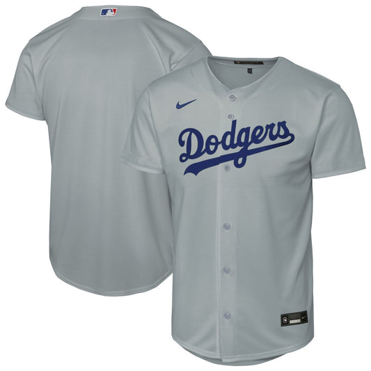 Los Angeles Dodgers Nike Youth Alternate Replica Jersey - Gray | MLB Jerseys