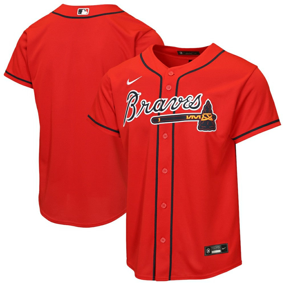 Atlanta Braves Nike Youth Alternate Replica Jersey Lifestyle