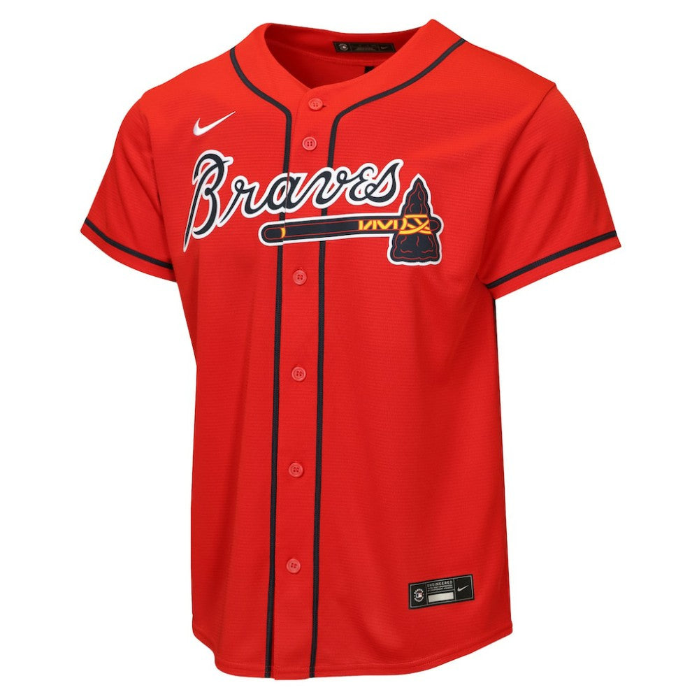Atlanta Braves Nike Youth Alternate Replica Jersey Lifestyle
