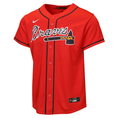 Atlanta Braves Nike Youth Alternate Replica Jersey Lifestyle