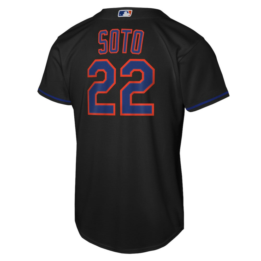 Juan Soto New York Mets Nike Youth Alternate Replica Jersey - Black | MLB Jerseys