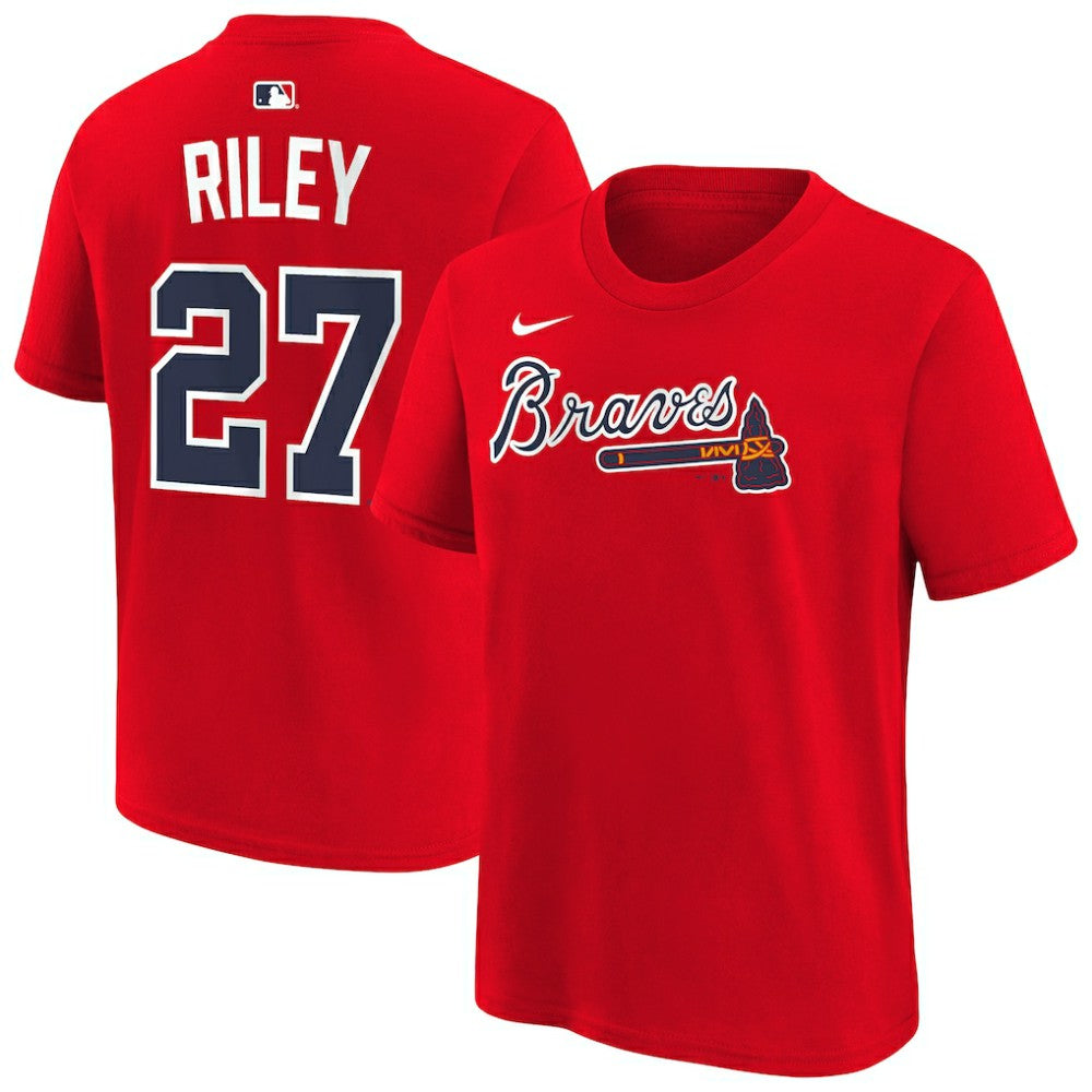 Austin Riley Atlanta Braves Nike Youth Name & Number T-Shirt Clearance