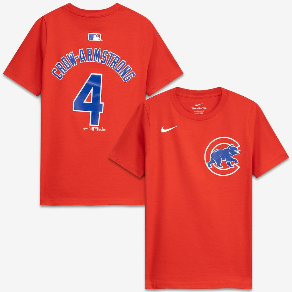 Pete Crow-Armstrong Chicago Cubs Nike Youth Name & Number T-Shirt Sale