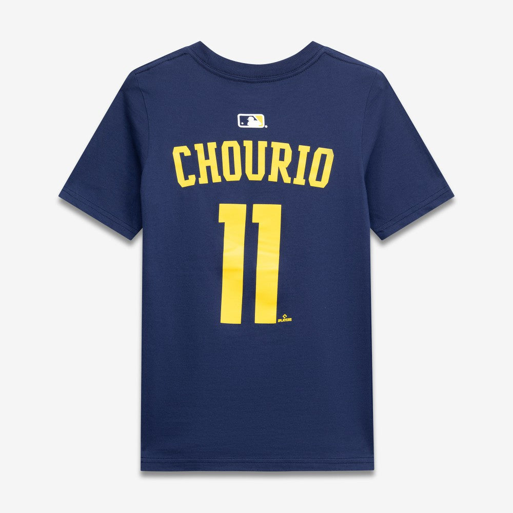 Jackson Chourio Milwaukee Brewers Nike Youth Name & Number T-Shirt Near Me