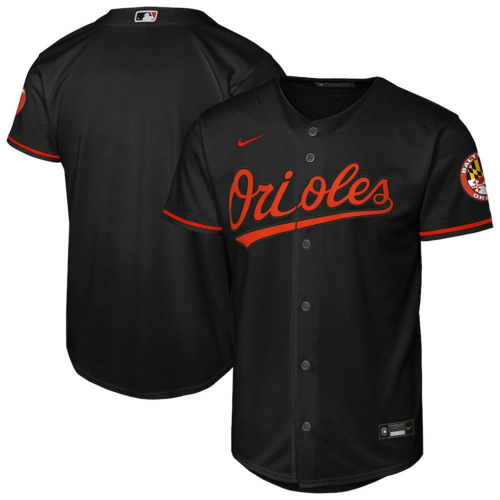Baltimore Orioles Nike Youth Alternate Stadium Jersey - Black | MLB Jerseys