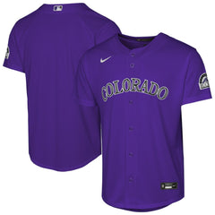 Colorado Rockies Nike Youth Alternate 2 Stadium Jersey Lifestyle