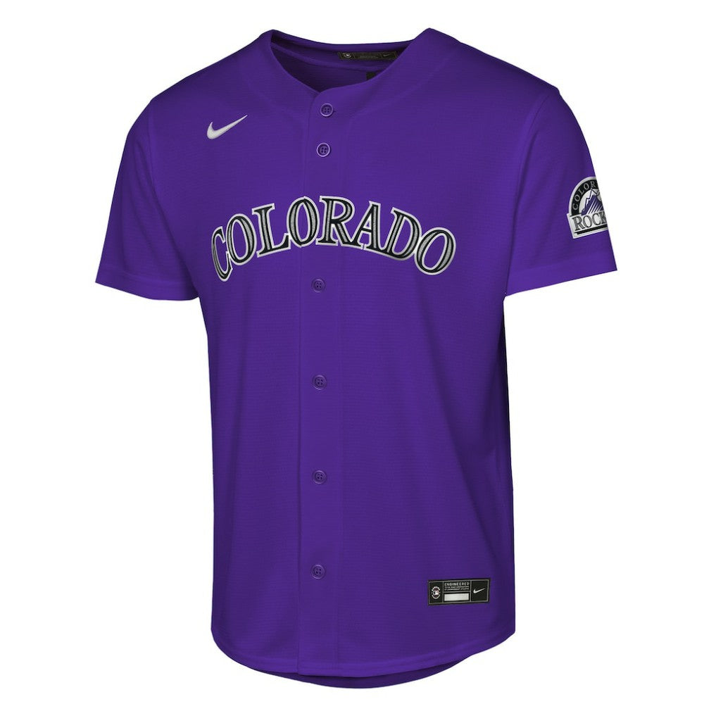 Colorado Rockies Nike Youth Alternate 2 Stadium Jersey Lifestyle