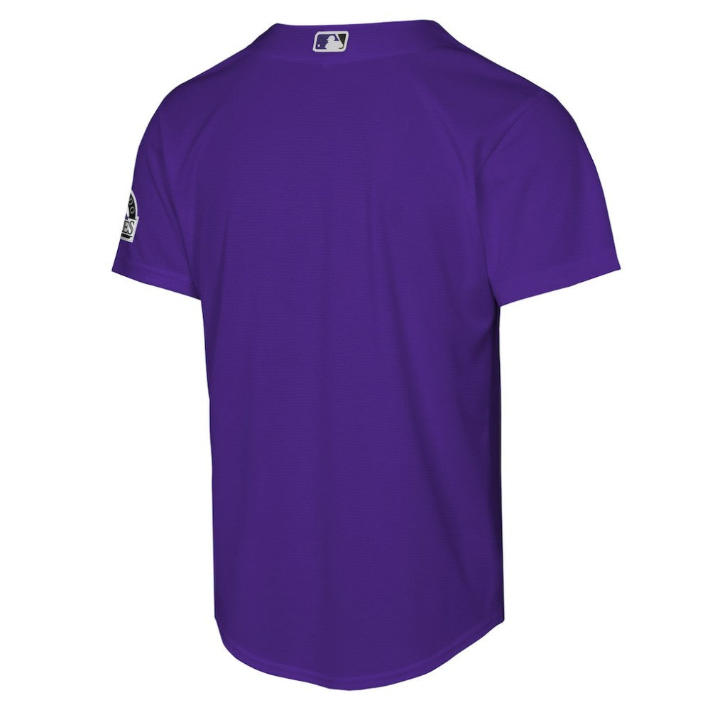 Colorado Rockies Nike Youth Alternate 2 Stadium Jersey Lifestyle