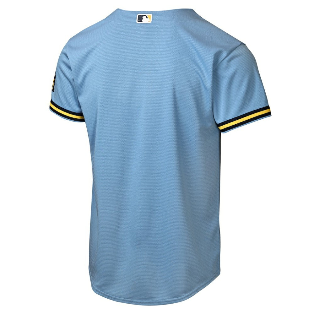 Milwaukee Brewers Nike Youth Road Stadium Jersey - Powder Blue | MLB Jerseys