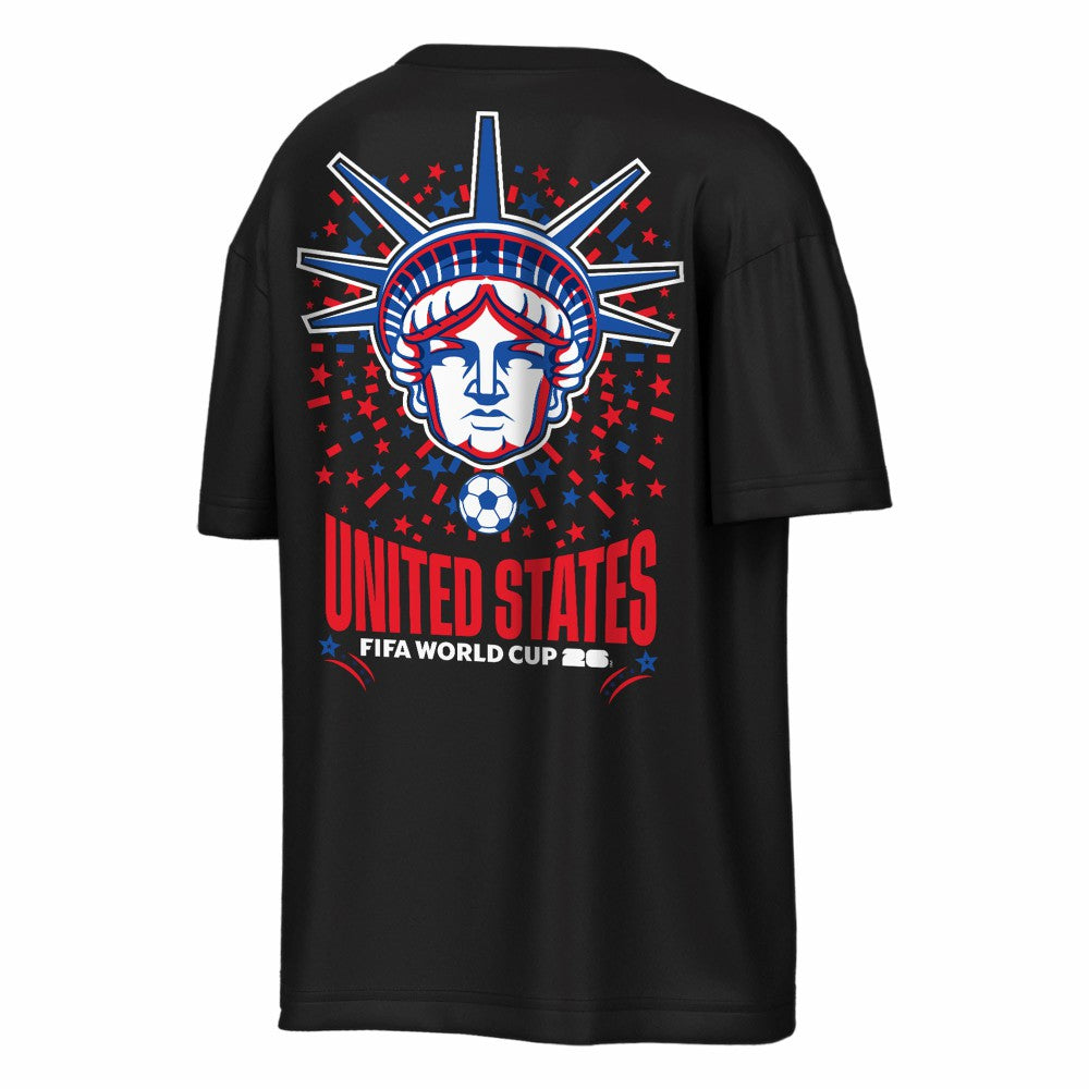 USMNT Outerstuff FIFA World Cup 2026 Rally Oversized 2-Hit T-Shirts - Black