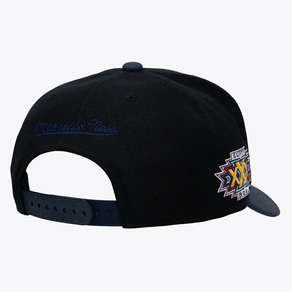 Dallas Cowboys Super Bowl XXX Champions Lux Pro Snapback Black - Mitchell & Ness