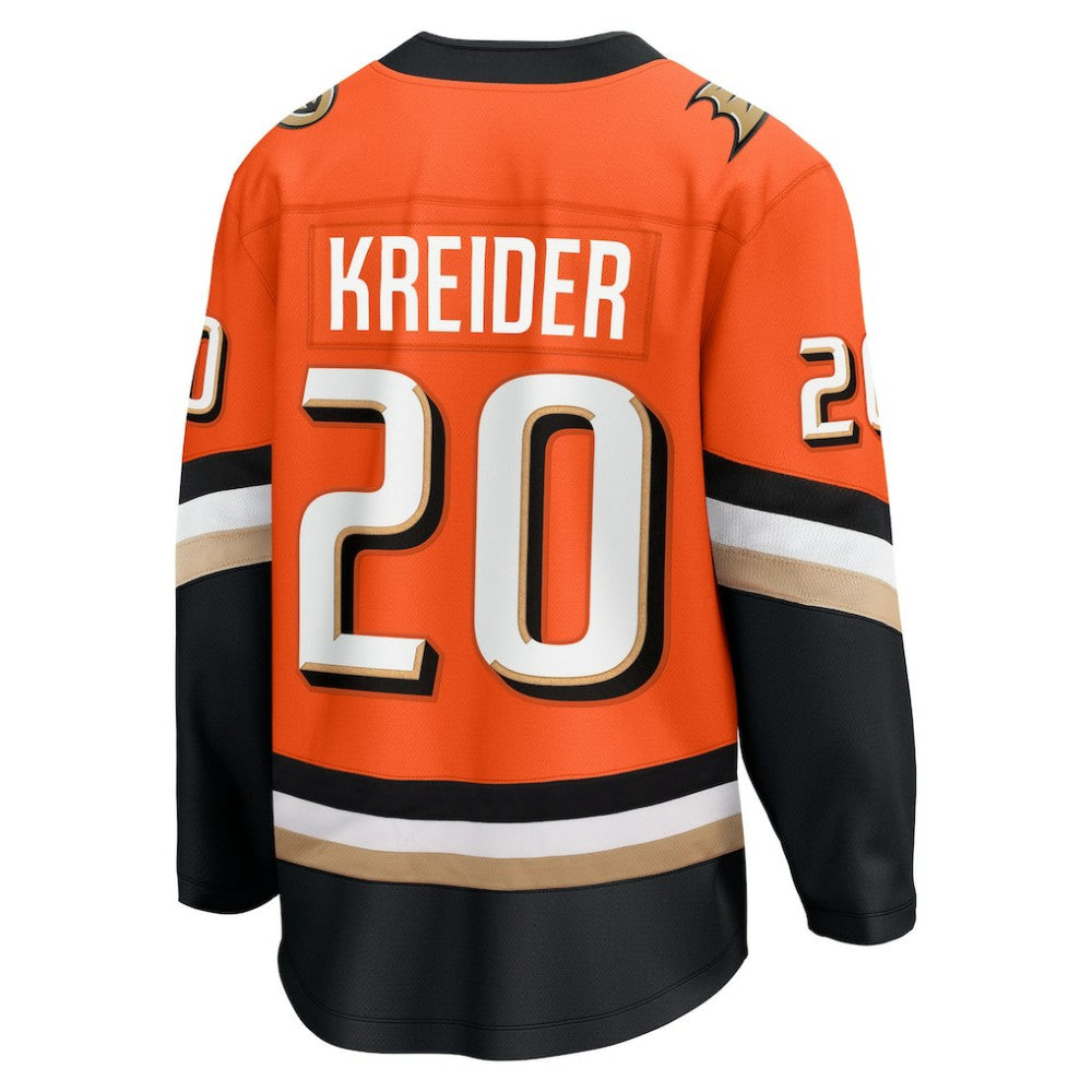 Chris Kreider Anaheim Ducks Fanatics Home Breakaway Jersey - Orange | NHL Jerseys