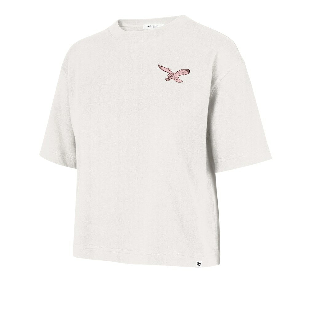 Philadelphia Eagles '47 Women's Love Letter Reed City T-Shirt Cream - 47 brand