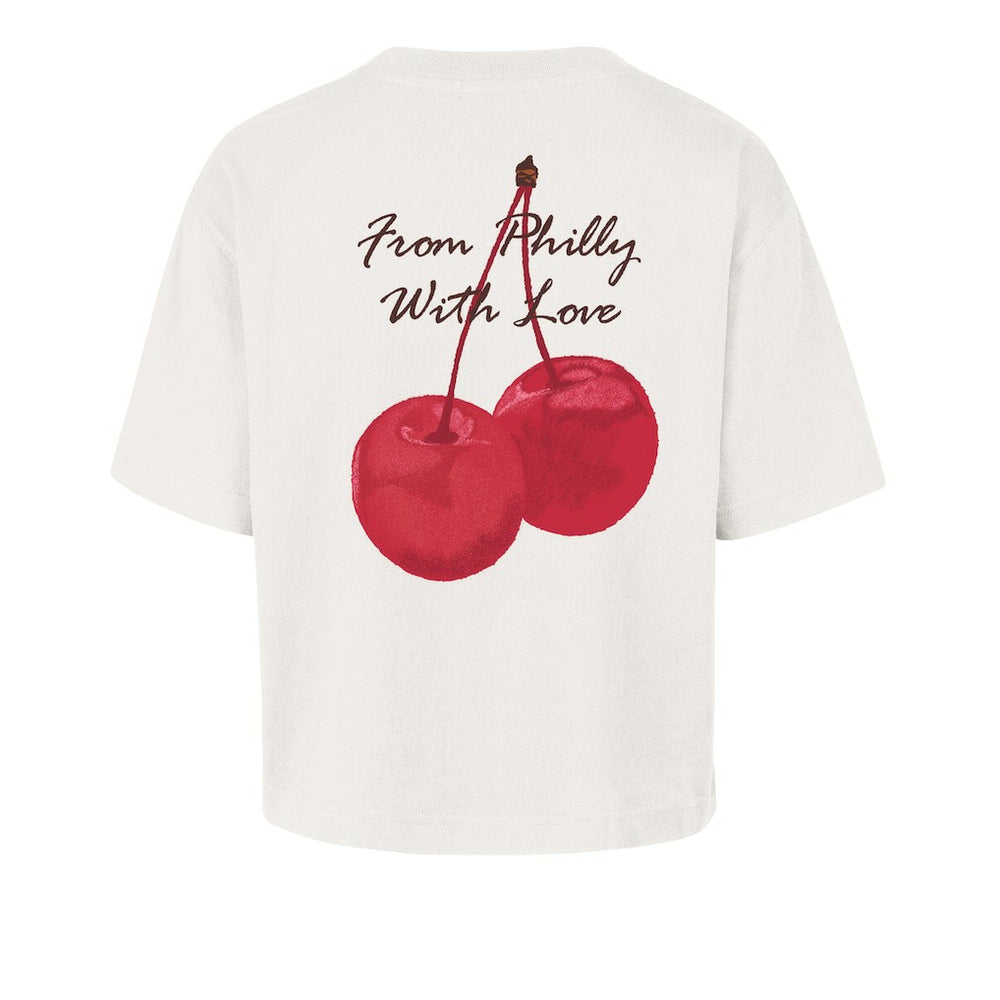 Philadelphia Eagles '47 Women's Love Letter Reed City T-Shirt Cream - 47 brand