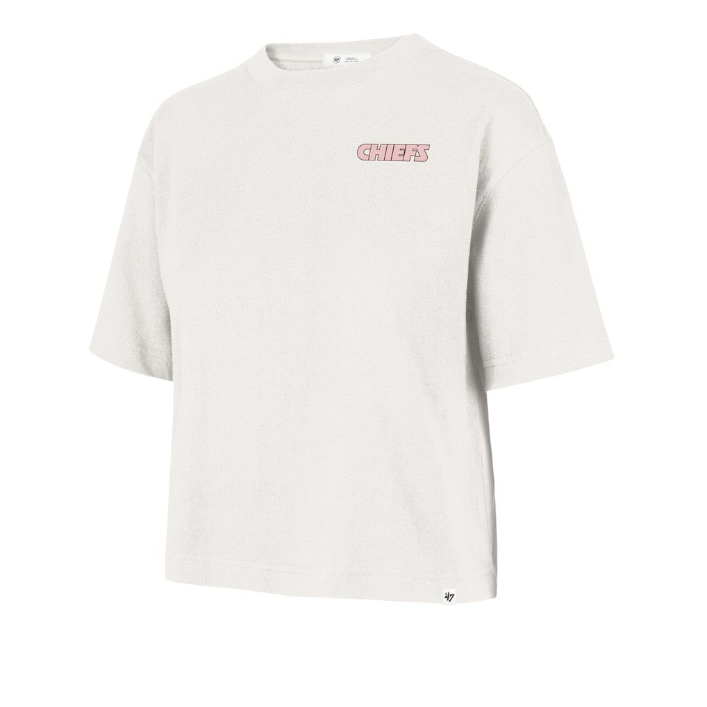 Kansas City Chiefs '47 Women's Love Letter Reed City T-Shirt Cream - 47 brand