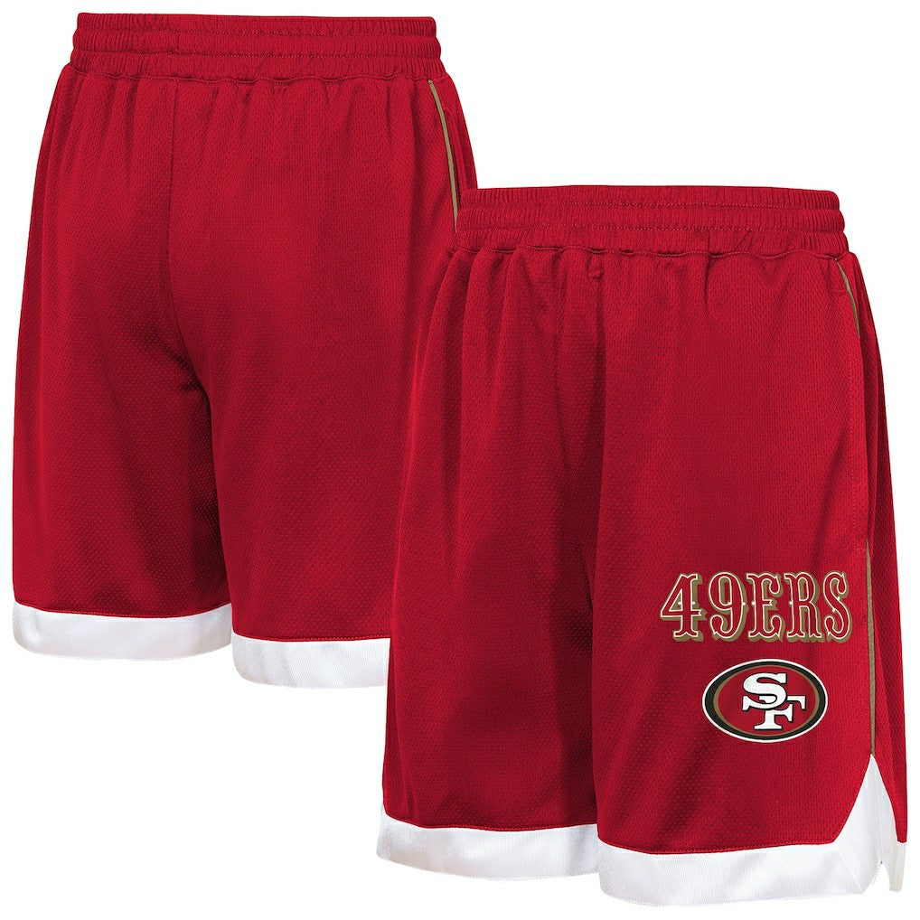 San Francisco 49ers Outerstuff Youth All Star Mesh Shorts Scarlet - NFL