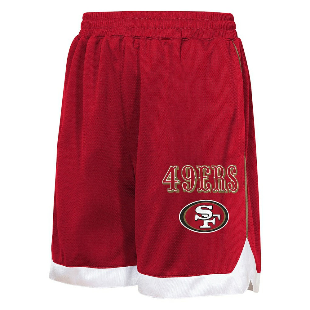 San Francisco 49ers Outerstuff Youth All Star Mesh Shorts Scarlet - NFL
