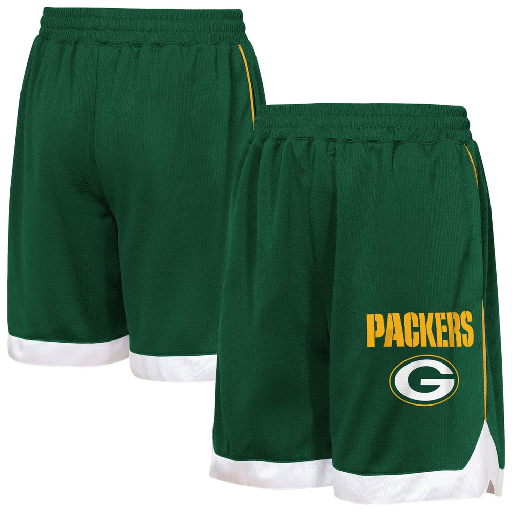 Green Bay Packers Outerstuff Youth All Star Mesh Shorts Green - NFL