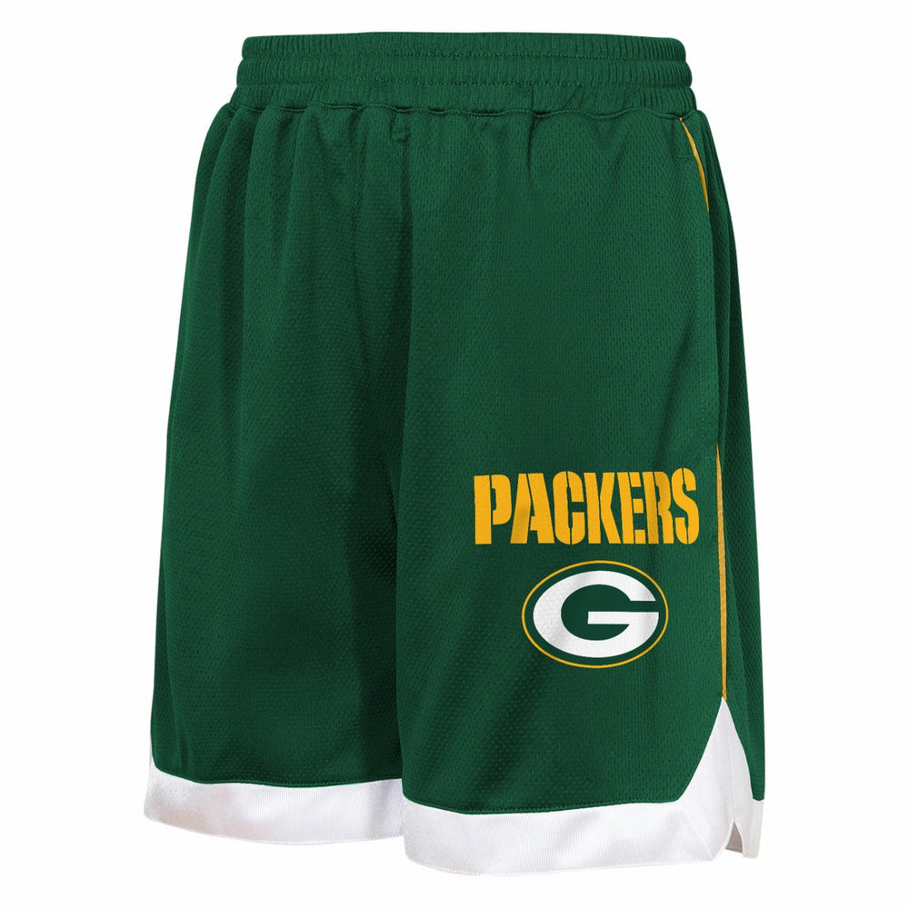 Green Bay Packers Outerstuff Youth All Star Mesh Shorts Green - NFL