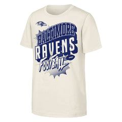 Baltimore Ravens Outerstuff Youth Action Comic T-Shirt Natural - NFL