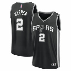 Fanatics - Dylan Harper San Antonio Spurs 2025 NBA Draft First Round Pick Fast Break Replica Jersey - Icon Edition - Black