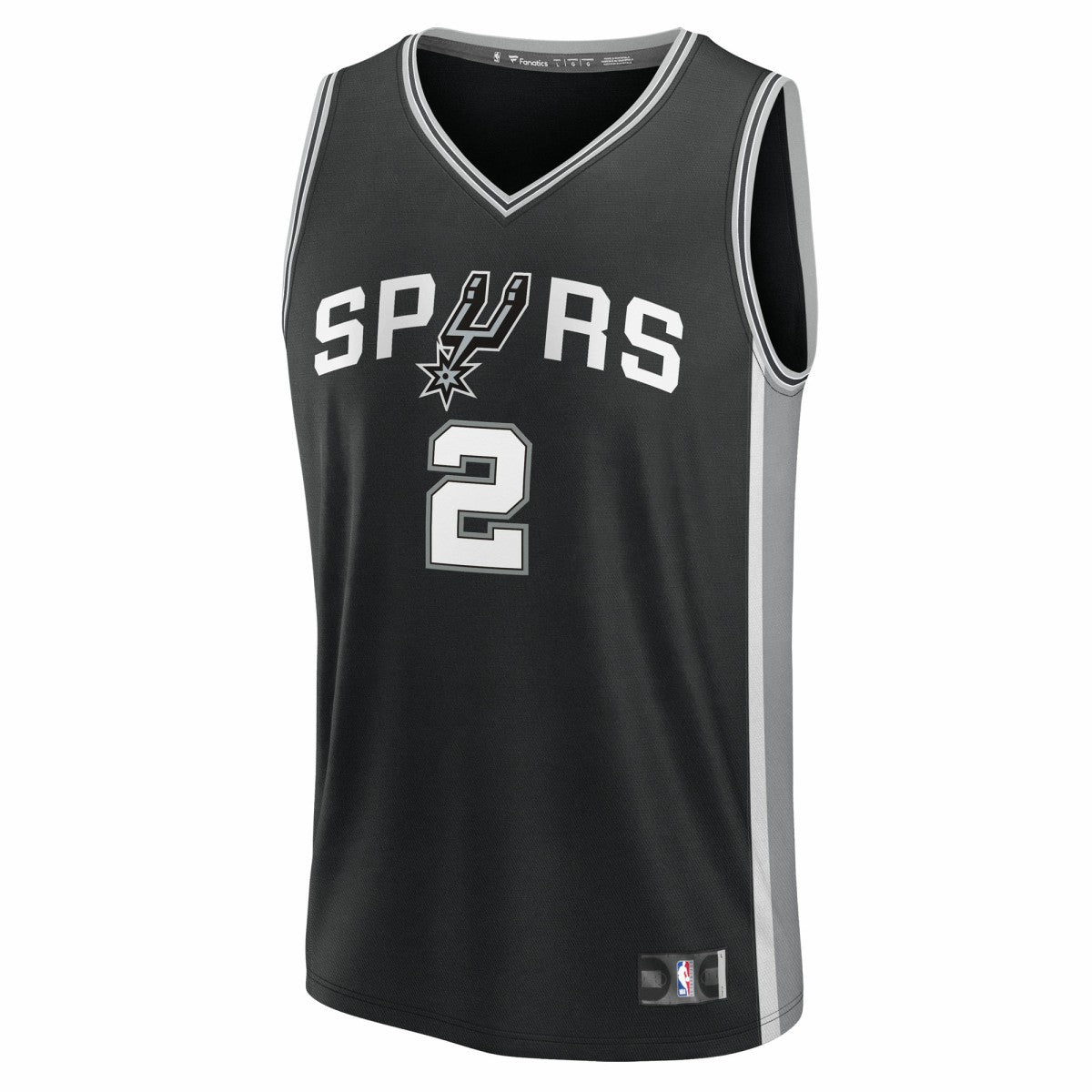 Fanatics - Dylan Harper San Antonio Spurs 2025 NBA Draft First Round Pick Fast Break Replica Jersey - Icon Edition - Black