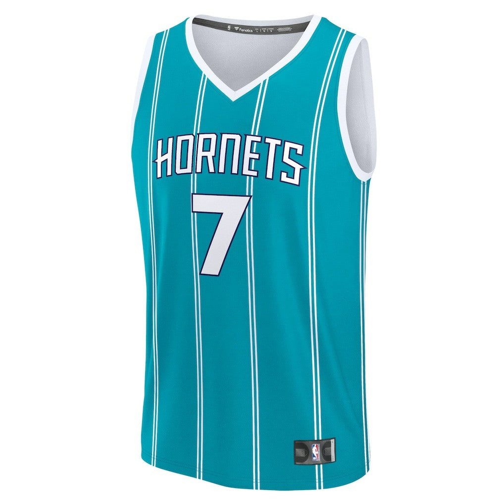 Fanatics - Kon Knueppel Charlotte Hornets 2025 NBA Draft First Round Pick Fast Break Replica Jersey - Icon Edition - Teal