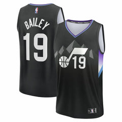 Fanatics - Ace Bailey Utah Jazz 2025 NBA Draft First Round Pick Fast Break Replica Jersey - Statement Edition - Black